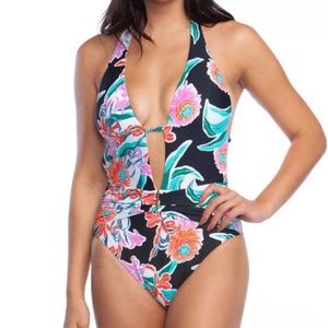 NWT $152 TRINA TURK US 4 TROPIC WAVE ONE PIECE